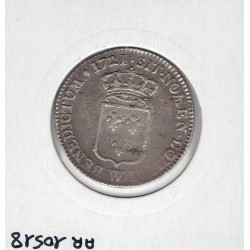 1/3 Ecu de France 1721 W Lille Louis XV Flan Neuf pièce de monnaie royale