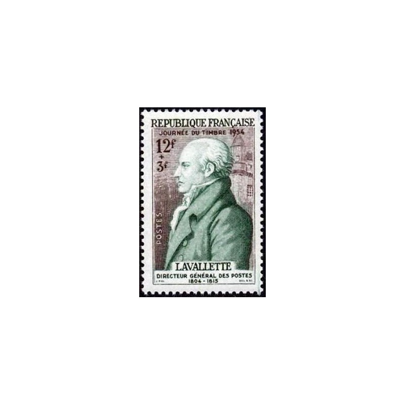 Timbre France Yvert No 969 comte de la Valette