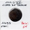 Liard a la vieille tête 1769 S Reims Louis XV pièce de monnaie royale