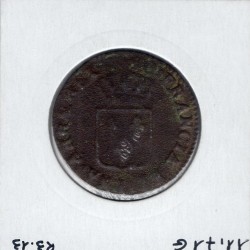 Sol 1790 D Lyon Louis XVI pièce de monnaie royale