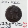 Sol 1791 D Lyon 1er semestre cuivre Louis XVI pièce de monnaie royale