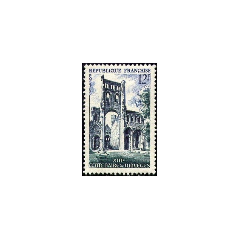 Timbre France Yvert No 985 Abbaye de Jumiège