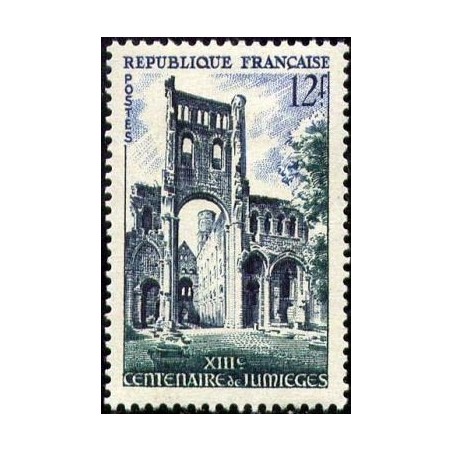 Timbre France Yvert No 985 Abbaye de Jumiège