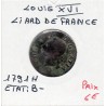 Liard 1791 H La ROchelle Louis XVI pièce de monnaie royale