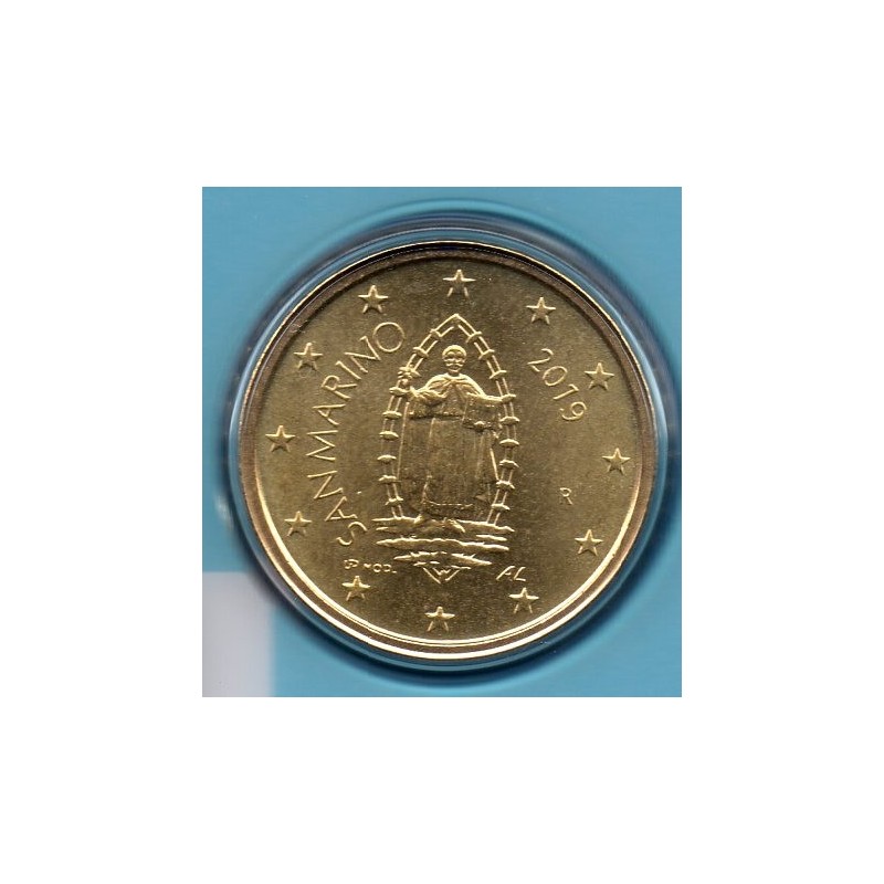 Pièce 50 centimes BU Saint-Marin 2019