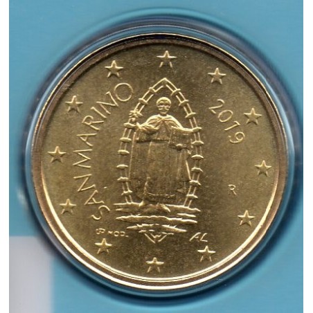 Pièce 50 centimes BU Saint-Marin 2019