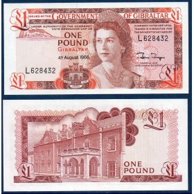 Gibraltar P.20e, Billet de 1 livre 1988 rouge