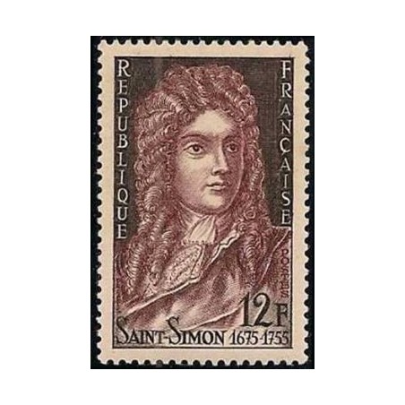 Timbre France Yvert No 1008 Saint Simon, Louis de Rouvroy