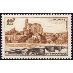 Timbre France Yvert No 1019 Vue de Limoges