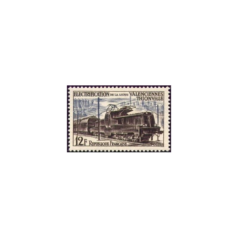 Timbre France Yvert No 1024 Locomotive Asthom