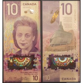 Canada Pick 113a, Billet de banque de 10 dollar 2018