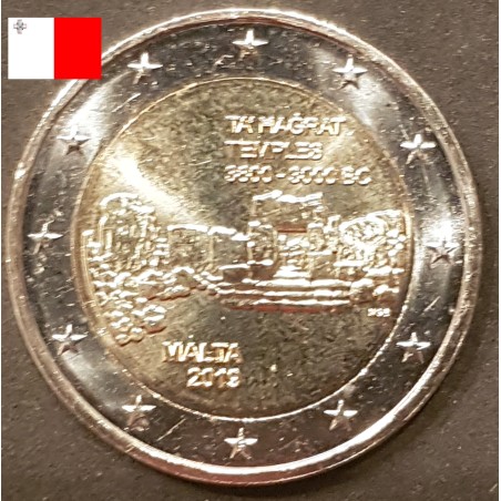 2 euros commémoratives Malte 2019 Temple de Ta hagrat  pieces de monnaie €