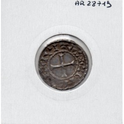 Denier de Sens Charles II le Chauve  (865-875) pièce de monnaie Carolingienne