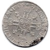 Ecu aux 8L 2eme type 1705 B  Roueb Louis XIV réformé pièce de monnaie royale