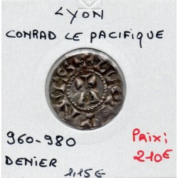 Lyonnais, Comté de Lyon Conrad le pacifique (937-952) denier