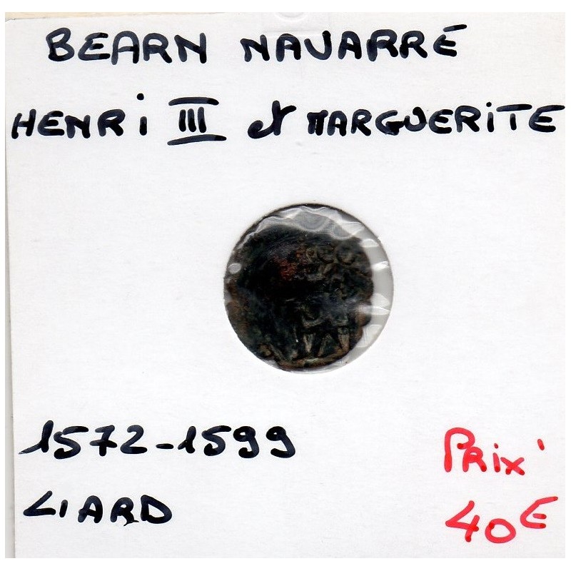 Bearn et Navarre, Henri II et Marguerite  (1572-1599) liard