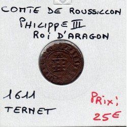Principauté des Dombes, Gaston d'Orleans fauté monnaie clipée (1650) Denier Tournois