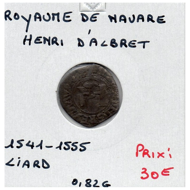 Royaume de Navarre, Henri d'Albret  (1541-1555) Liard