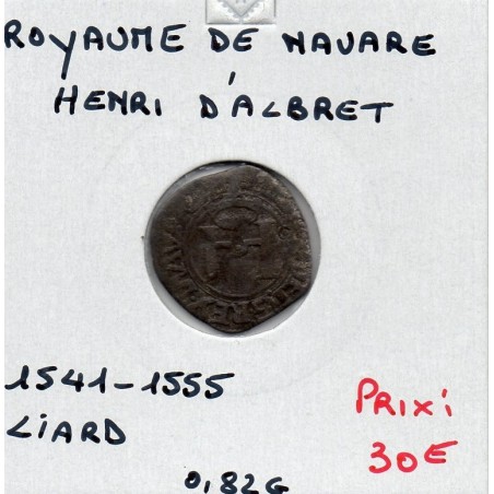 Royaume de Navarre, Henri d'Albret  (1541-1555) Liard