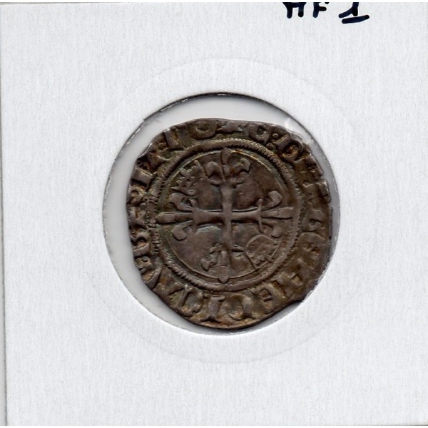 Gros Florette Charles VI Cremieu (1417) pièce de monnaie royale