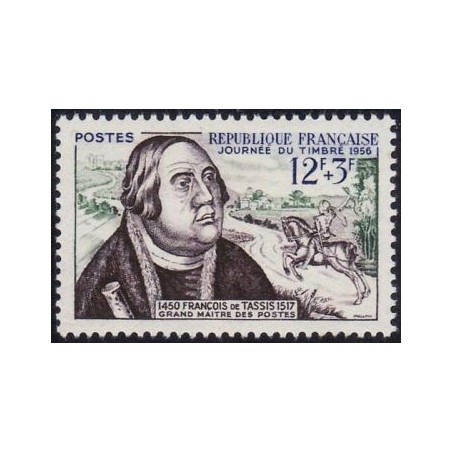 Timbre France Yvert No 1054 Journée du timbre François de Tassis