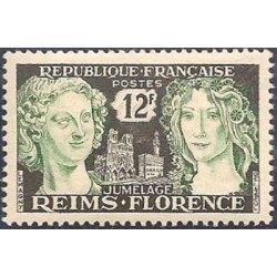 Timbre France Yvert No 1061 Jumelage Reims Florence