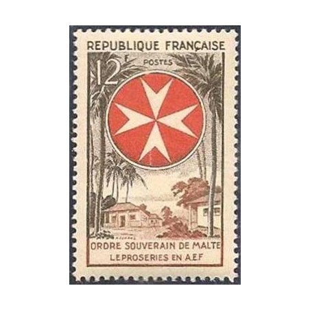 Timbre France Yvert No 1062 Ordre de Malte