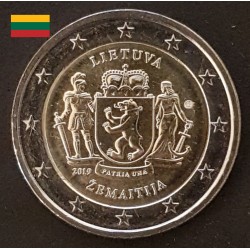 2 euros commémoratives Lituanie 2019 Samogitie pieces de monnaie €