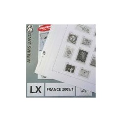 France Luxe LX 2023 1er semestre avec pochettes, timbres, blocs et carnets, préimprimées DAVO