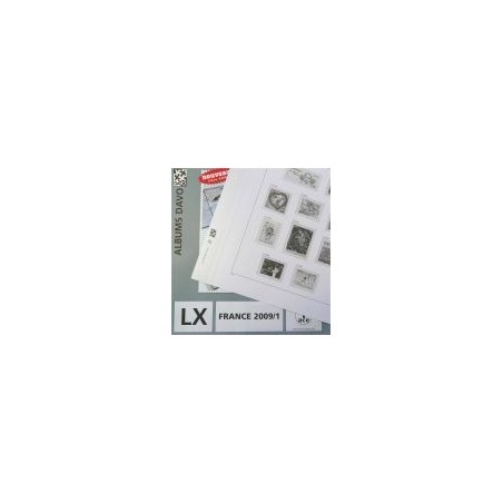 France Luxe LX 2023 1er semestre avec pochettes, timbres, blocs et carnets, préimprimées DAVO