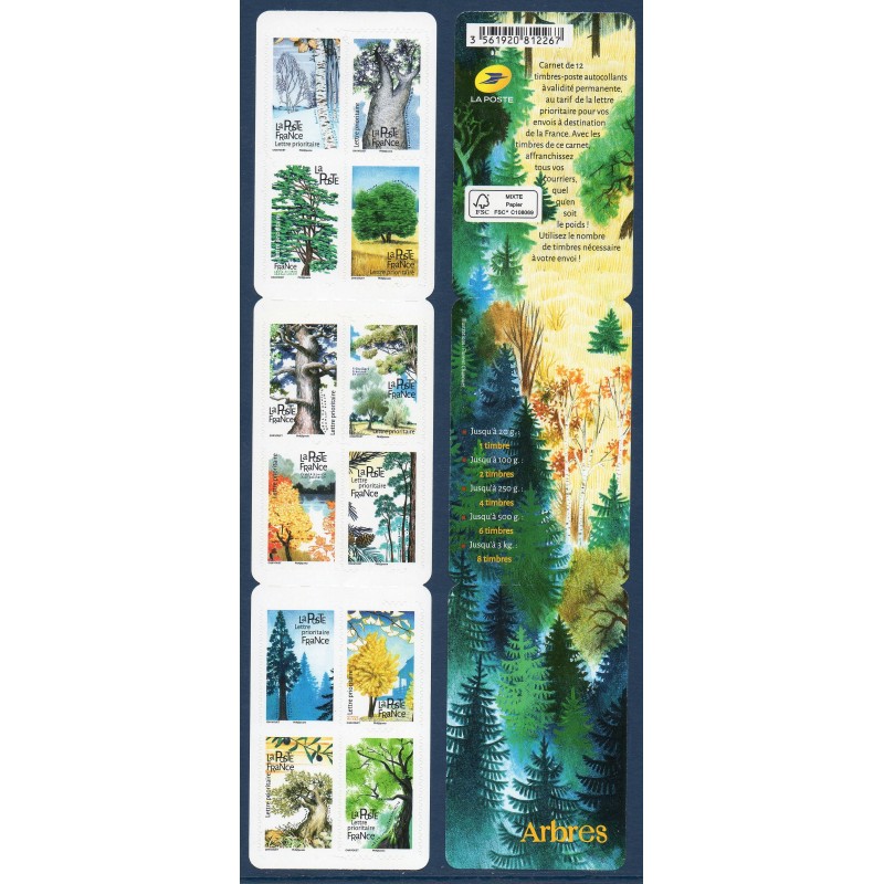 Carnet Commemoratif Yvert No BC1605 Flore, arbres