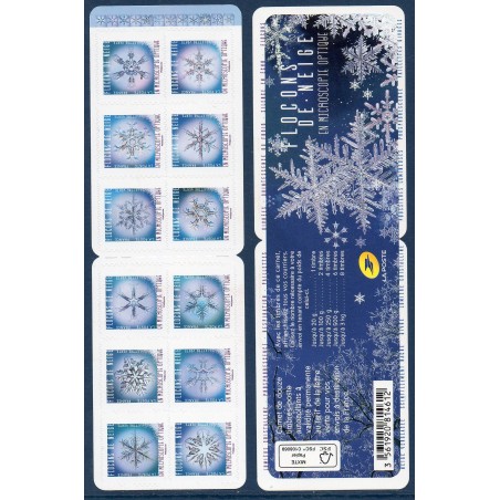 Carnet Commemoratif Yvert No BC1629 Flocons de neige