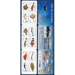 Carnet Commemoratif Yvert No BC1683 Faune aquatique, les poissons de mer