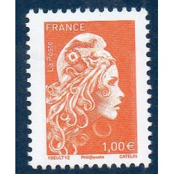 Timbre France Yvert No 5254 Marianne d'Yz l'engagee orange 1€ neuf luxe **