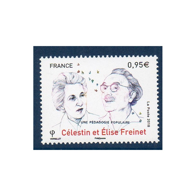 Timbre France Yvert No 5269 Celestin et Elise Frenet neuf luxe **