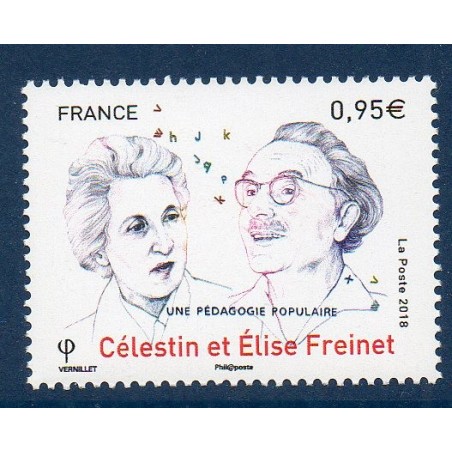 Timbre France Yvert No 5269 Celestin et Elise Frenet neuf luxe **