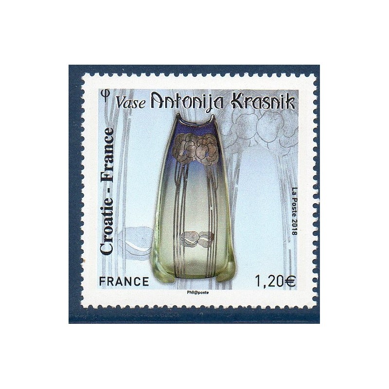 Timbre France Yvert No 5276 Art nouveau, Vase d'Antonija Krasnik neuf luxe **