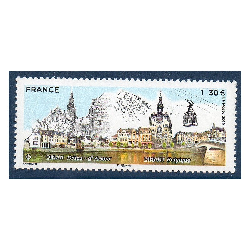 Timbres France Yvert No 5300 Jumelage entre Dinan et Dinant neufs luxes **