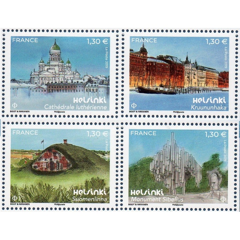 Timbre France Yvert No 5307-5310 Capitales européennes, Helsinki neufs luxes **