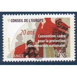 Timbre France Service Yvert 173 Convention-cadre pour les minorités neuf luxe **