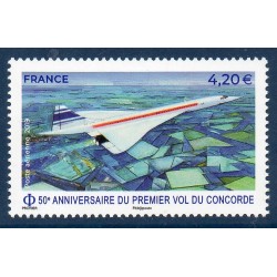 Timbre France Poste Aérienne Yvert 83 Concorde