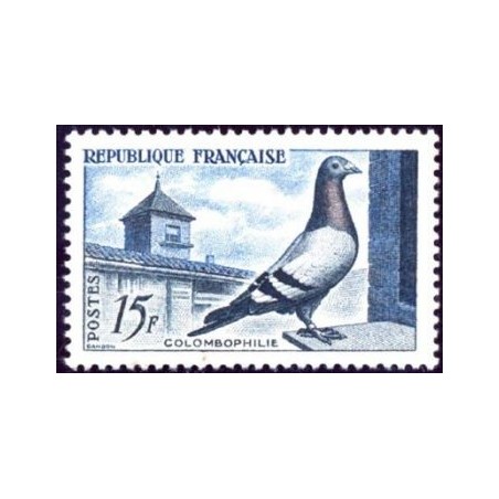 Timbre France Yvert No 1091 La colombophilie