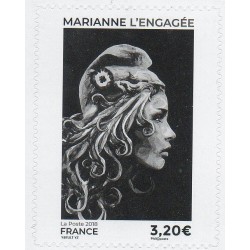 Autoadhésifs Yvert 1655 Marianne d'Yz Noire Neuf luxe