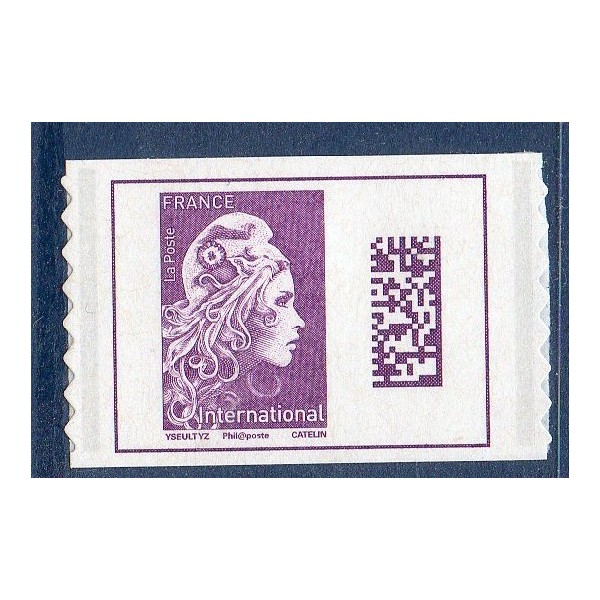 Autoadhésifs Yvert 1656A Marianne d'Yz datamatrix international de Carnet Neuf luxe