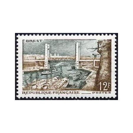 Timbre France Yvert No 1117 Port de Brest