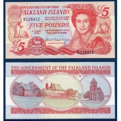 Falkland Pick N°17a, Billet de banque de 5 Pounds 2005
