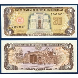 Republique Dominicaine Pick N°133, Billet de banque de 20 Pesos oro 1990