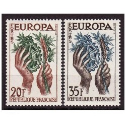 Timbre Yvert No 1122-1123 France paire Europa