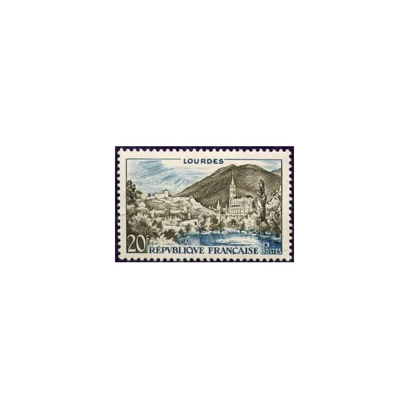 Timbre France Yvert No 1150 Lourdes