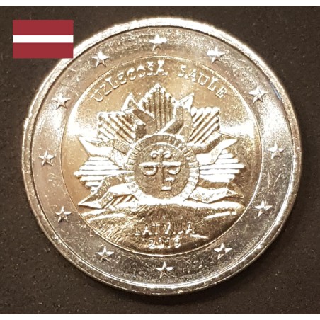 2 euros commémoratives Lettonie 2019 Soleil levant pieces de monnaie €